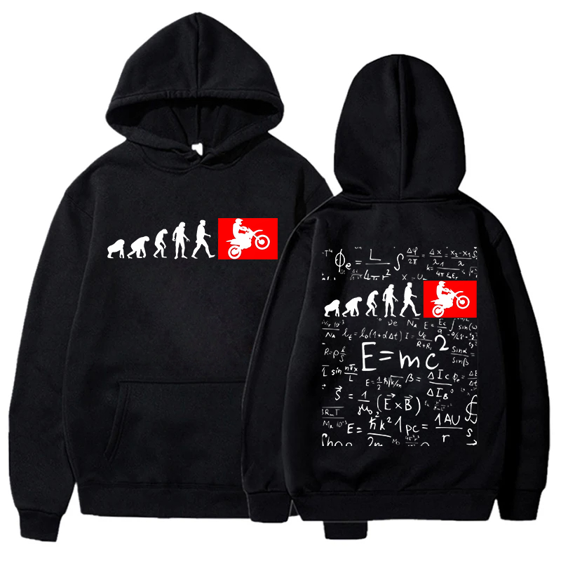 Motorcycle Gear Hoodie - Motorcycle Biker Hoodie Men Harajuku Vintage