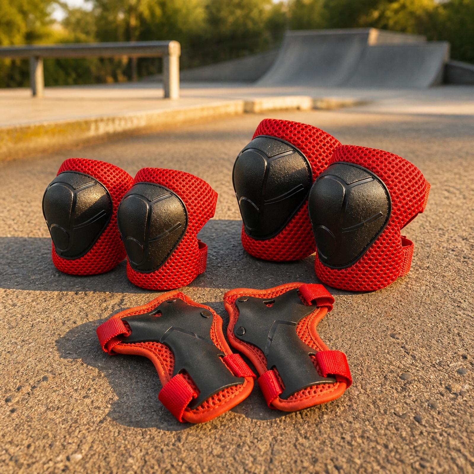 Knee Guard Hard - Kids Protective Knee Pads Wrist Guards