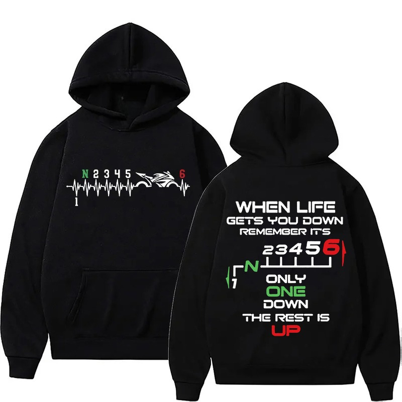 Motorcycle Gear Hoodie - 2026 New Motorcycle Gear Shift Hoodie