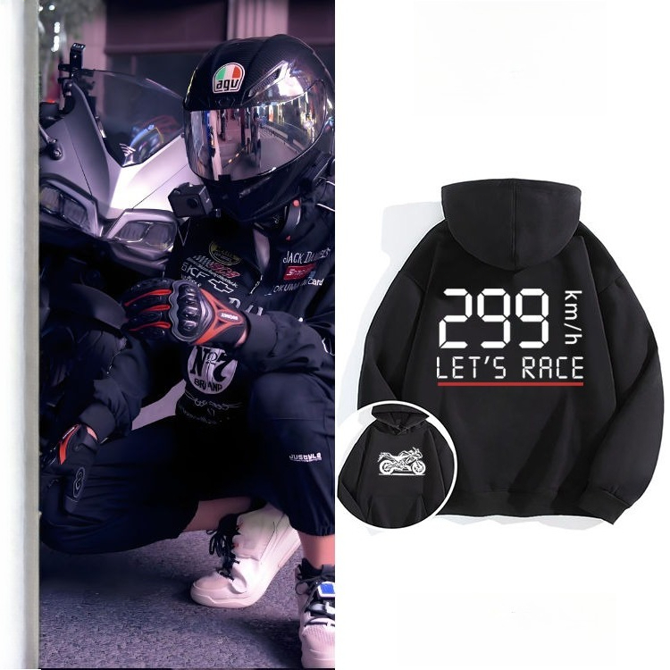 American Fashion Retro Motorcy - Motorcycle Gear Hoodie 评论和价格