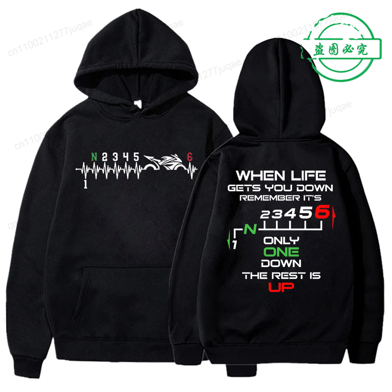 Motorcycle Biker Hoodie Men Ha - Motorcycle Gear Hoodie 评论和价格