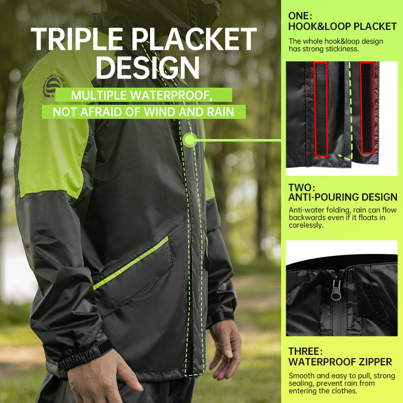 SFK Motorcycle Raincoat Rainpa - Motorcycle Gear Mens 评论和价格