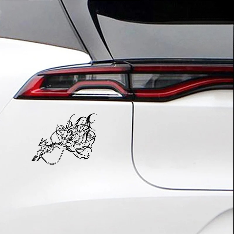 Nine Tailed Fox Car Sticker Sc - Motorcycle Gear Fox 评论和价格