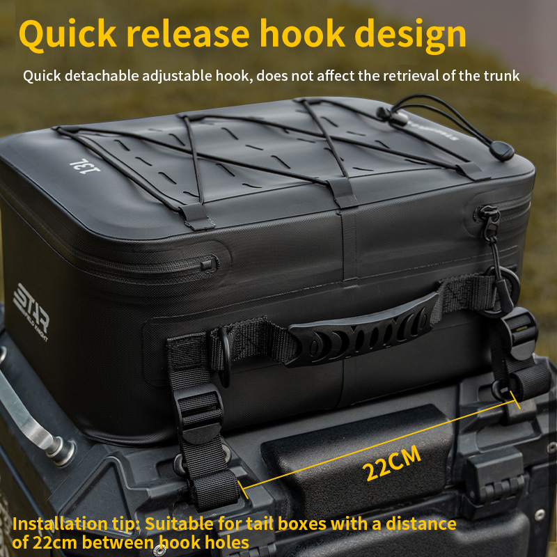 SFK Universal 13L Black Motorc - Motorcycle Gear Garage Storage 评论和价格