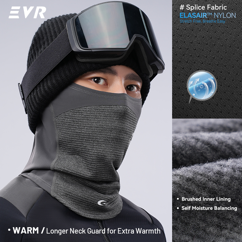 EVR Winter Wool Face Mask Neck - Motorcycle Gear Mens 评论和价格